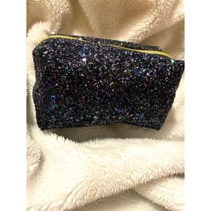 Bath and body works glitter cosmetic pouch